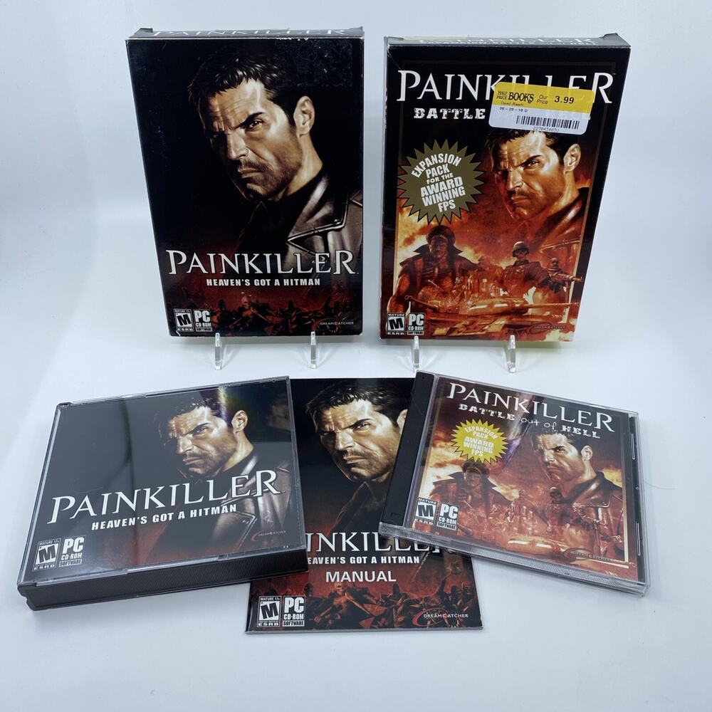 Painkiller Heavens Got a Hitman + Battle Out of Hell PC Game Expansion CIB